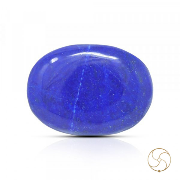 Image of 22.70 Carats Lapis Lazuli Gemstone With Silver Ring Or Pendant – लाजवर्त रत्न
