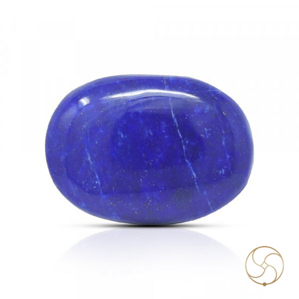 Image of 22.60 Carats Lapis Lazuli Gemstone With Silver Ring Or Pendant – लाजवर्त रत्न