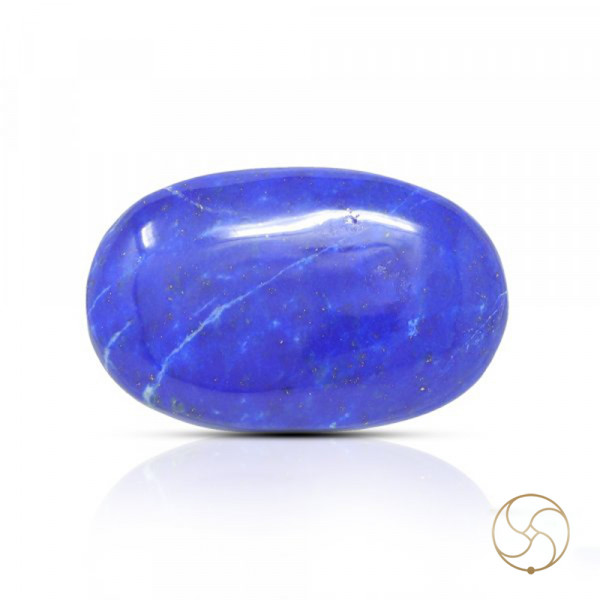 Image of 21.60 Carats Lapis Lazuli Gemstone With Silver Ring Or Pendant – लाजवर्त रत्न