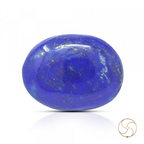 Image of 20.80 Carats Lapis Lazuli Gemstone With Silver Ring Or Pendant – लाजवर्त रत्न