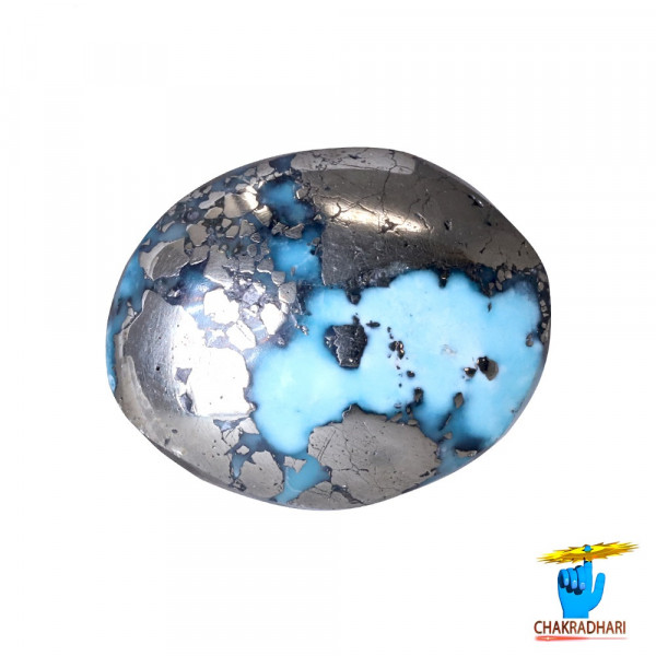 Image of 6.7 Carats Turquoise Irani Gemstone - पिरोजक, फ़िरोज़ा ईरानी रत्न