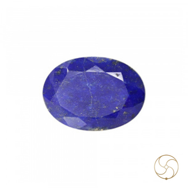 Image of 11.85 Carats Lapis Lazuli Gemstone With Silver Ring Or Pendant – लाजवर्त रत्न
