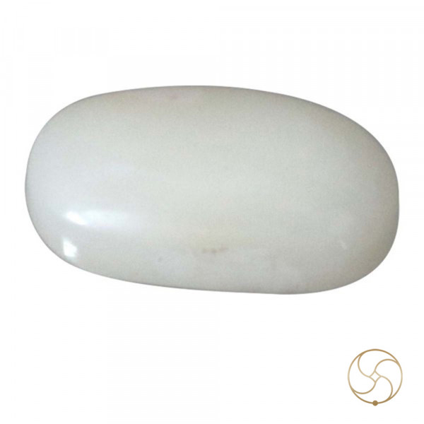 Image of 05.07 Carats White Coral With Ring Or Pendant - सफ़ेद मूंगा रत्न