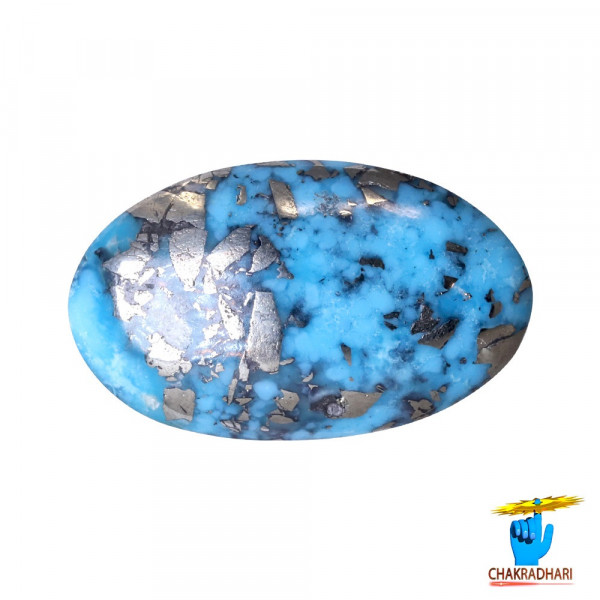Image of 5.4 Carats Turquoise Irani Gemstone - पिरोजक, फ़िरोज़ा ईरानी रत्न