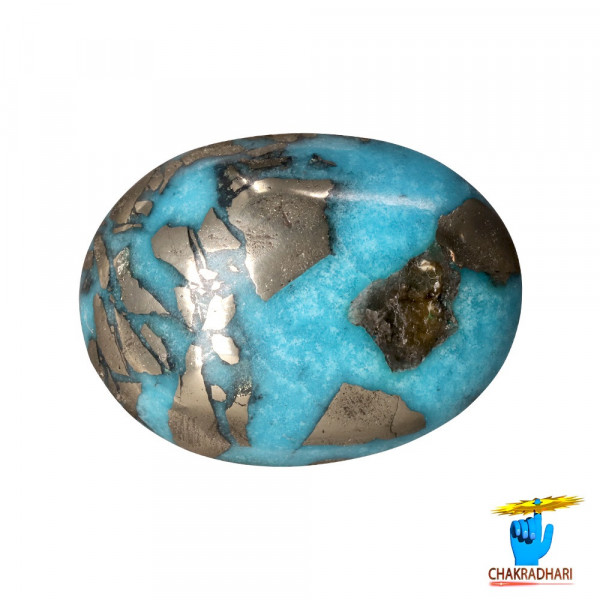 Image of 15.4 Carats Turquoise Irani Gemstone - पिरोजक, फ़िरोज़ा ईरानी रत्न