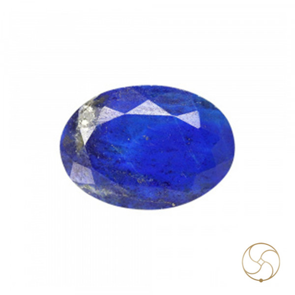 Image of 10.80 Carats Lapis Lazuli Gemstone With Silver Ring Or Pendant – लाजवर्त रत्न