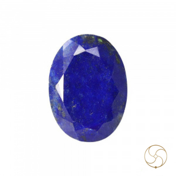 Image of 11.55 Carats Lapis Lazuli Gemstone With Silver Ring Or Pendant – लाजवर्त रत्न