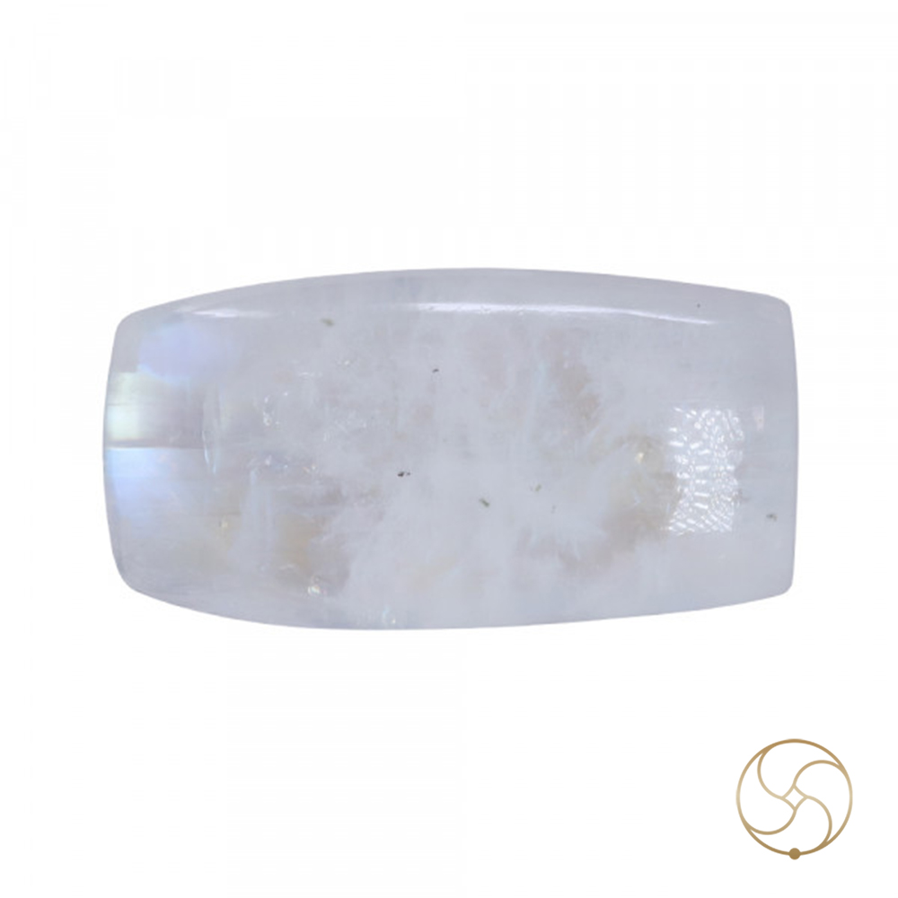132 Carat Moon Gemstone With Silver Ring or Pendant-  