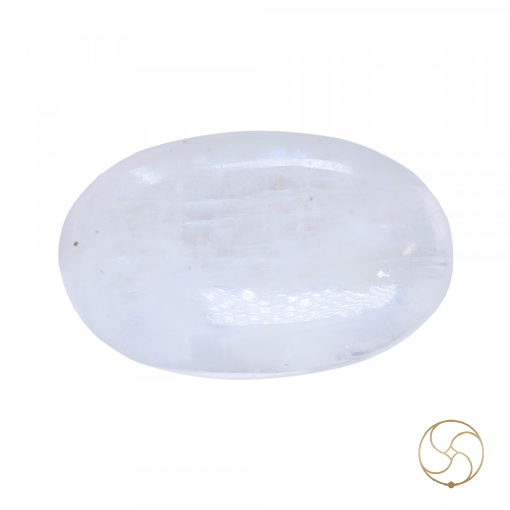 108 Carat Moon Gemstone With Silver Ring or Pendant-  