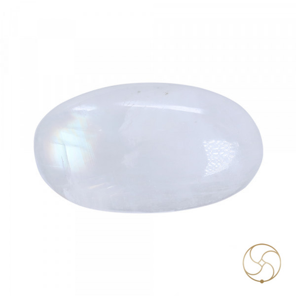 Image of 11.0 Carat Moon Gemstone With Silver Ring or Pendant- चंद्रमणि रत्न