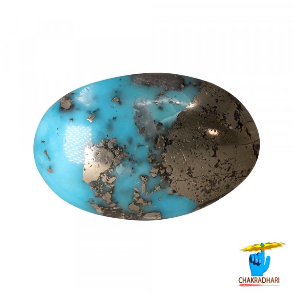 Image of 10.0 Carats Turquoise Irani Gemstone - पिरोजक, फ़िरोज़ा ईरानी रत्न