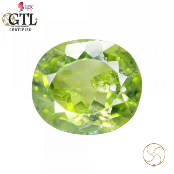 Image of 8.46 Carats Peridot Gemstone With Ring Or Pendant - पुटिका रत्न