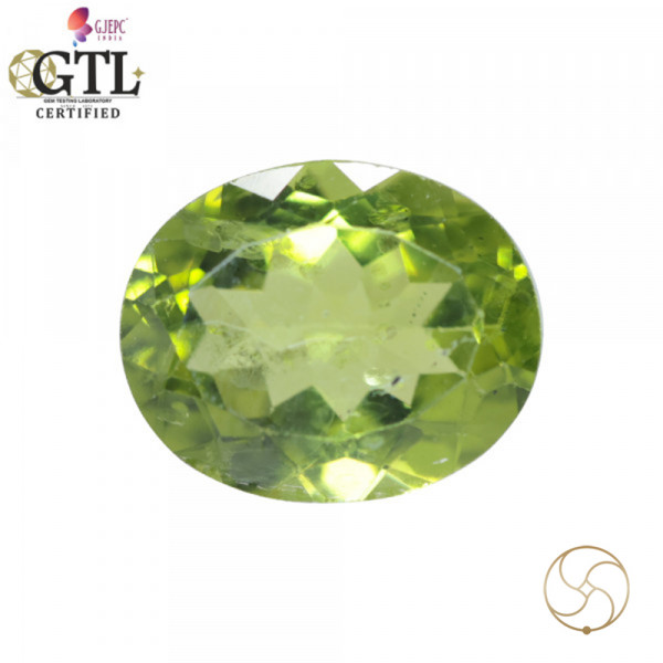 Image of 7.05 Carats Peridot Gemstone With Ring Or Pendant - पुटिका रत्न