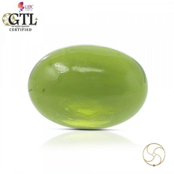 Image of 07.32 Carats Peridot Gemstone With Ring Or Pendant - पुटिका रत्न