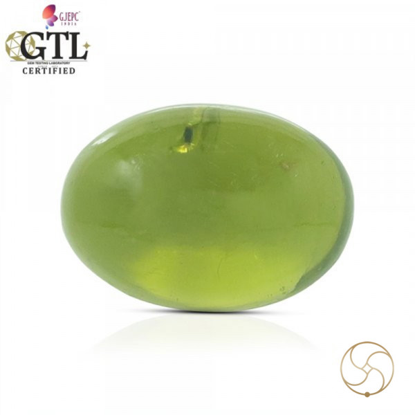 Image of 06.73 Carats Peridot Gemstone With Ring Or Pendant - पुटिका रत्न