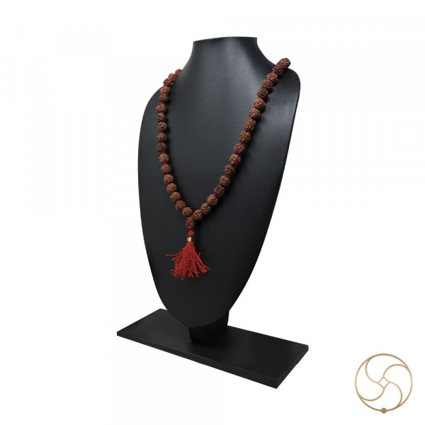 Image of 5 Mukhi Rudraksha Mala 54 Plus 1 Beads (11-12mm) – रुद्राक्ष माला (चौवन संग गुरु - मनका)