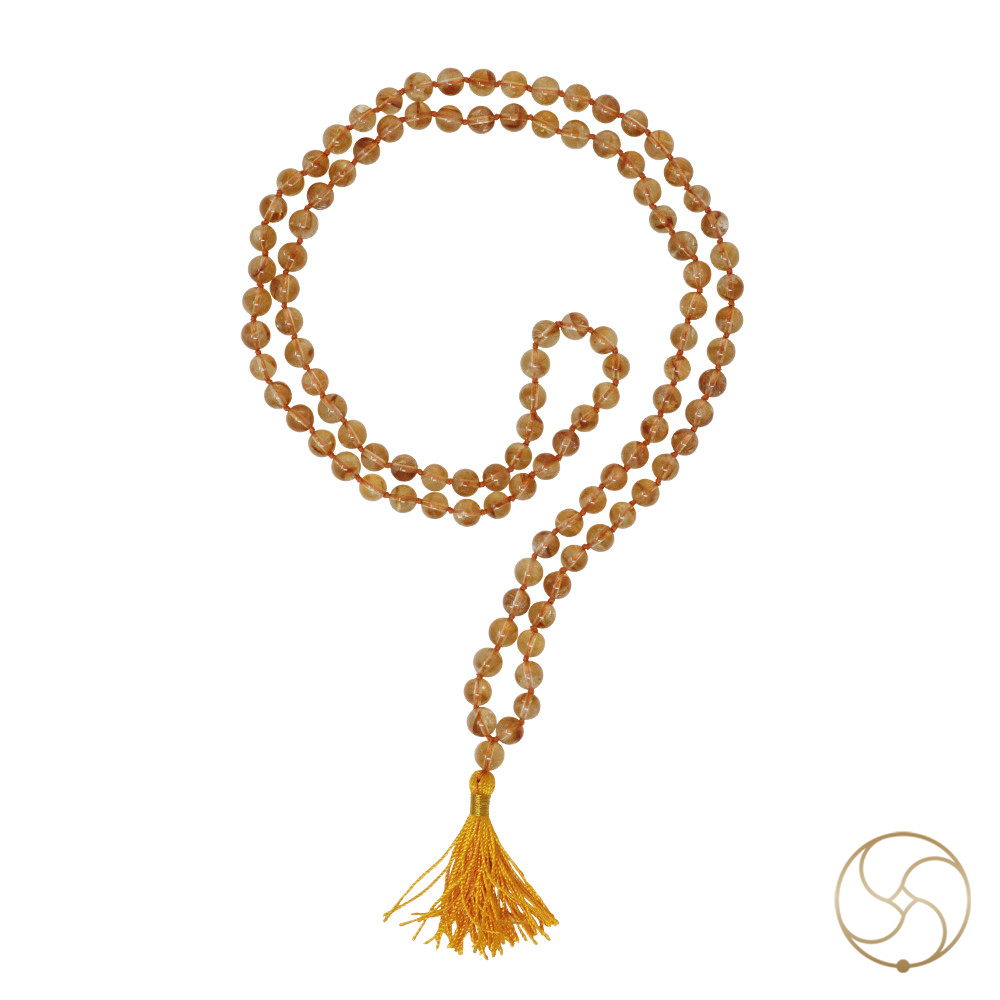 Pure Citrine Mala With 1081 Beads for Jaap or Wearing 8mm