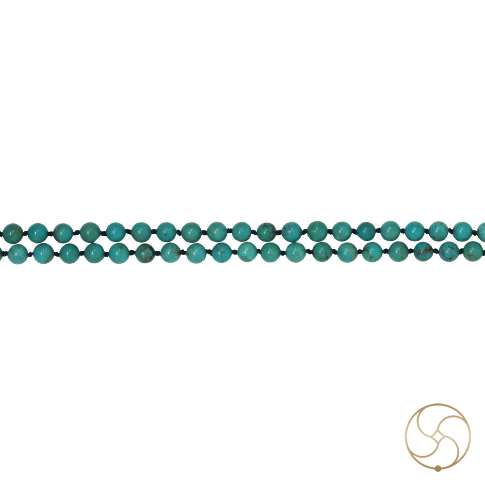 Firoza Mala 108 Plus 1 Beads for Jaap or Wearing 7mm