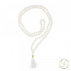 White Agate Mala With 108 Plus 1 Beads for Jaap 8mm