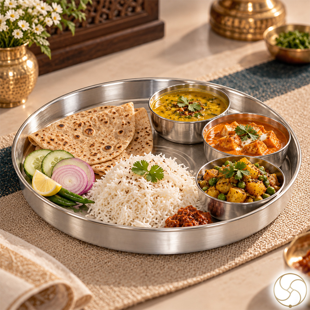 999 Silver Small Thali