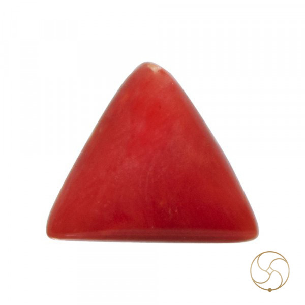 Image of 6.50 Ratti Triangular Coral With Ring Or Pendant - मूंगा रत्न