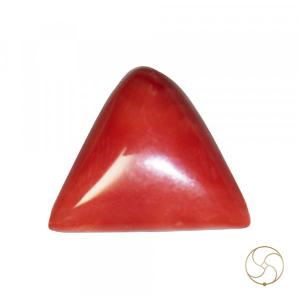 Image of 6.50 Ratti Triangular Coral With Ring Or Pendant - मूंगा रत्न