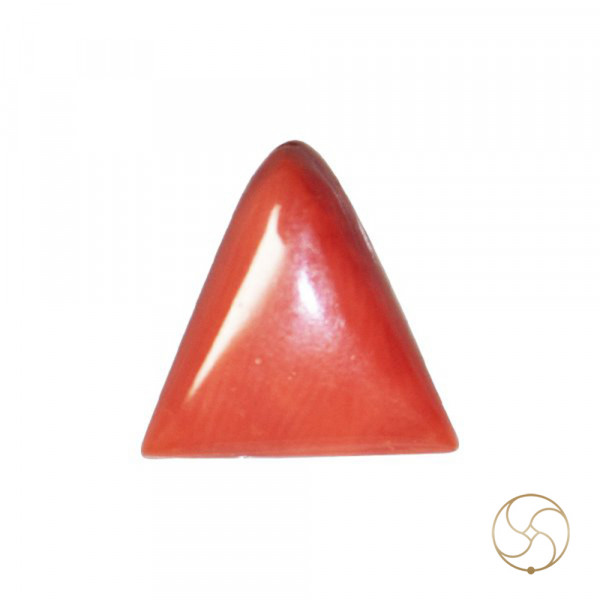 Image of 5.50 Ratti Triangular Coral With Ring Or Pendant - मूंगा रत्न