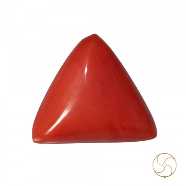 Image of 5.50 Ratti Triangular Coral With Ring Or Pendant - मूंगा रत्न