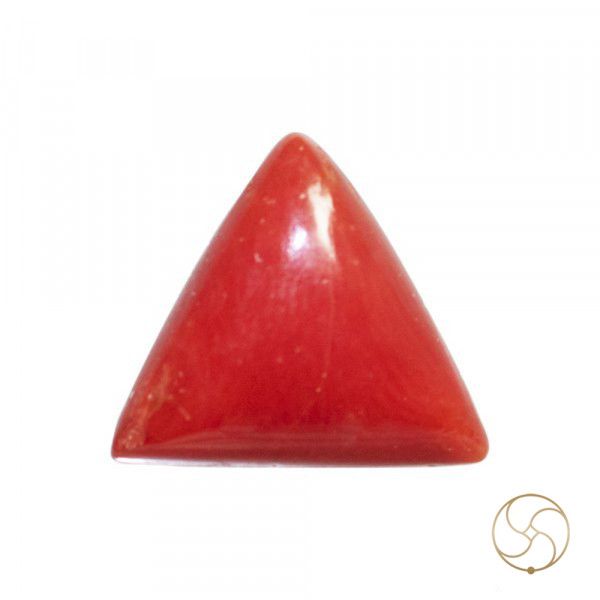 Image of 5.50 Ratti Triangular Coral With Ring Or Pendant - मूंगा रत्न