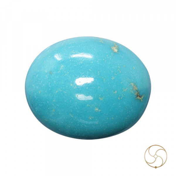 Image of 12.30 Carats American Sleeping Beauty Turquoise Gemstone - पिरोजक, सोता सौंदर्या अमेरिकी फ़िरोज़ा रत्न