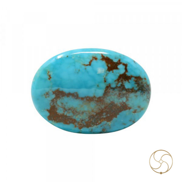 Image of 36 Carats Turquoise American Gemstone - पिरोजक, फ़िरोज़ा अमेरिकन रत्न