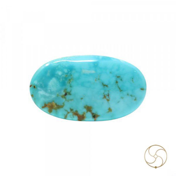 Image of 24.05 Carats Turquoise American Gemstone - पिरोजक, फ़िरोज़ा अमेरिकन रत्न