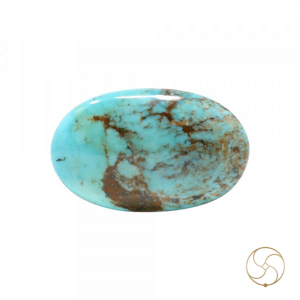 Image of 19.20 Carats Turquoise American Gemstone - पिरोजक, फ़िरोज़ा अमेरिकन रत्न