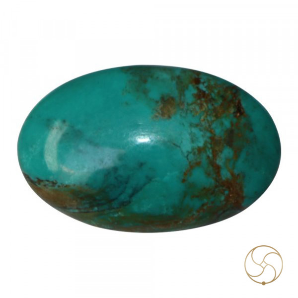 Image of 20 Carats Firoza Gemstone With Silver Pendant - पिरोजक, फ़िरोज़ा