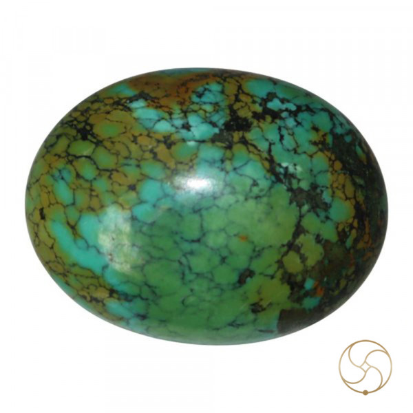 Image of 46.90 Carats Turquoise Tibetan Gemstone - पिरोजक, तिब्बती फ़िरोज़ा रत्न