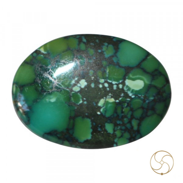 Image of 19.30 Carats Turquoise Tibetan Gemstone - पिरोजक, तिब्बती फ़िरोज़ा रत्न