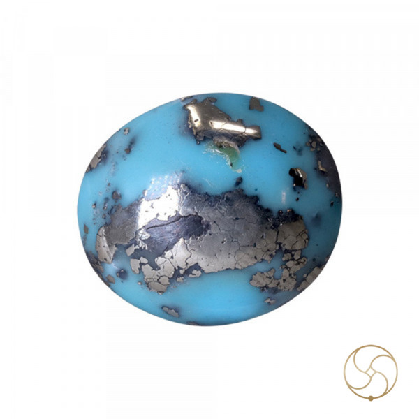 Image of 7.3 Carats Turquoise Irani Gemstone - पिरोजक, फ़िरोज़ा ईरानी रत्न