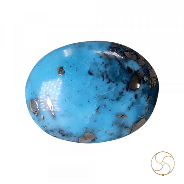 Image of 7.6 Carats Turquoise Irani Gemstone - पिरोजक, फ़िरोज़ा ईरानी रत्न