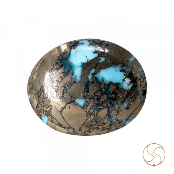 Image of 10.1 Carats Turquoise Irani Gemstone - पिरोजक, फ़िरोज़ा ईरानी रत्न