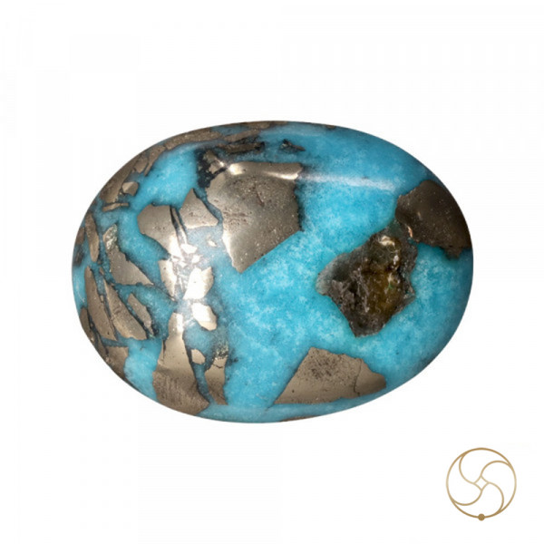 Image of 15.4 Carats Turquoise Irani Gemstone - पिरोजक, फ़िरोज़ा ईरानी रत्न