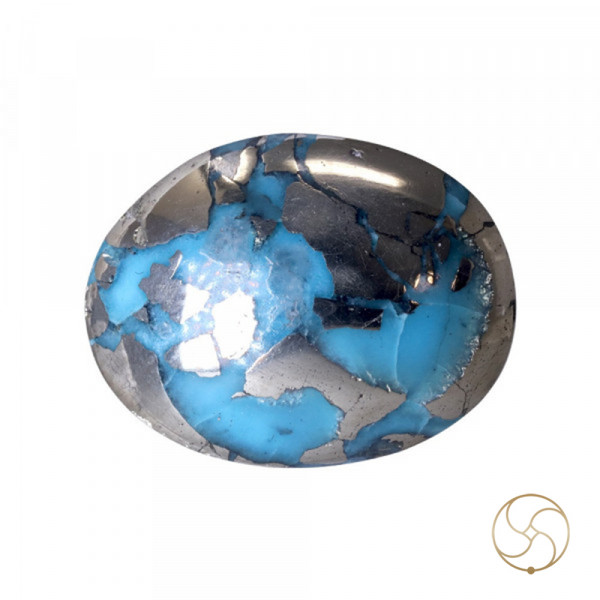 Image of 12.1 Carats Turquoise Irani Gemstone - पिरोजक, फ़िरोज़ा ईरानी रत्न