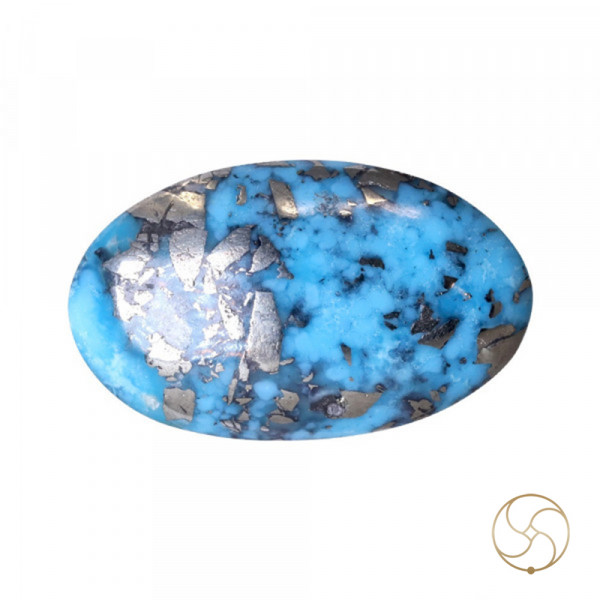 Image of 5.4 Carats Turquoise Irani Gemstone - पिरोजक, फ़िरोज़ा ईरानी रत्न