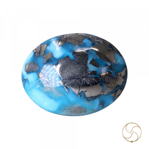Image of 6.0 Carats Turquoise Irani Gemstone - पिरोजक, फ़िरोज़ा ईरानी रत्न