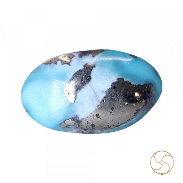 Image of 7.9 Carats Turquoise Irani Gemstone - पिरोजक, फ़िरोज़ा ईरानी रत्न