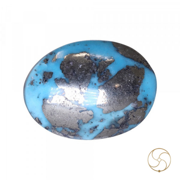 Image of 8.3 Carats Turquoise Irani Gemstone - पिरोजक, फ़िरोज़ा ईरानी रत्न