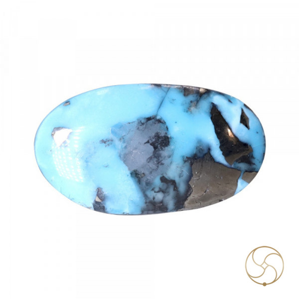 Image of 6.3 Carats Turquoise Irani Gemstone - पिरोजक, फ़िरोज़ा ईरानी रत्न
