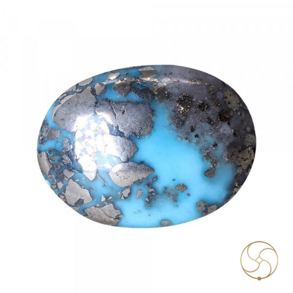 Image of 8.4 Carats Turquoise Irani Gemstone - पिरोजक, फ़िरोज़ा ईरानी रत्न