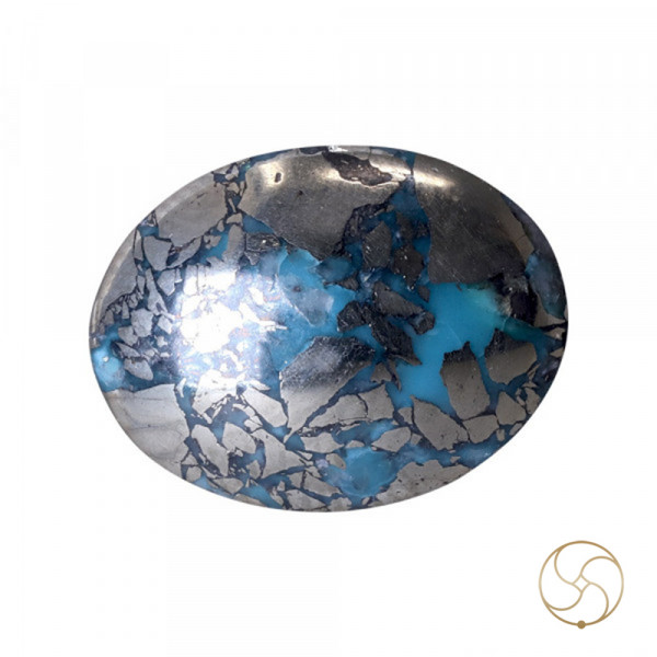 Image of 9.0 Carats Turquoise Irani Gemstone - पिरोजक, फ़िरोज़ा ईरानी रत्न