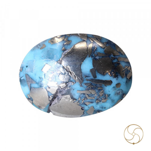 Image of 6.7 Carats Turquoise Irani Gemstone - पिरोजक, फ़िरोज़ा ईरानी रत्न
