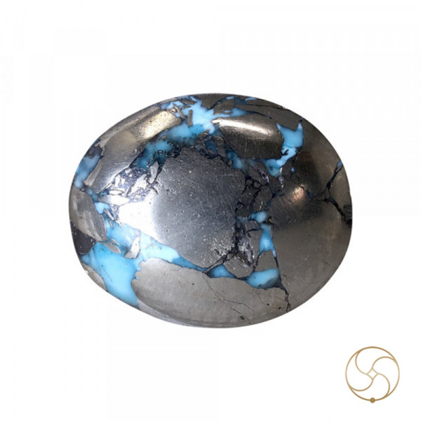 Image of 11.4 Carats Turquoise Irani Gemstone - पिरोजक, फ़िरोज़ा ईरानी रत्न